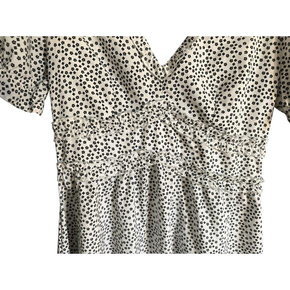 Adorable Indulge Black & White Print Dress Size Large - Picture 5 of 9